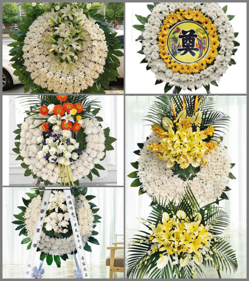 福建漳州平和县崎岭乡时陂村花圈速递